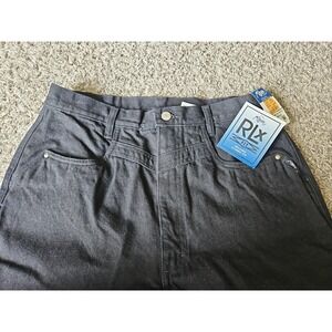 Vintage 90s Roper Jeans Black Denim Western Cowgirl Pants Dead Stock Size 15/16